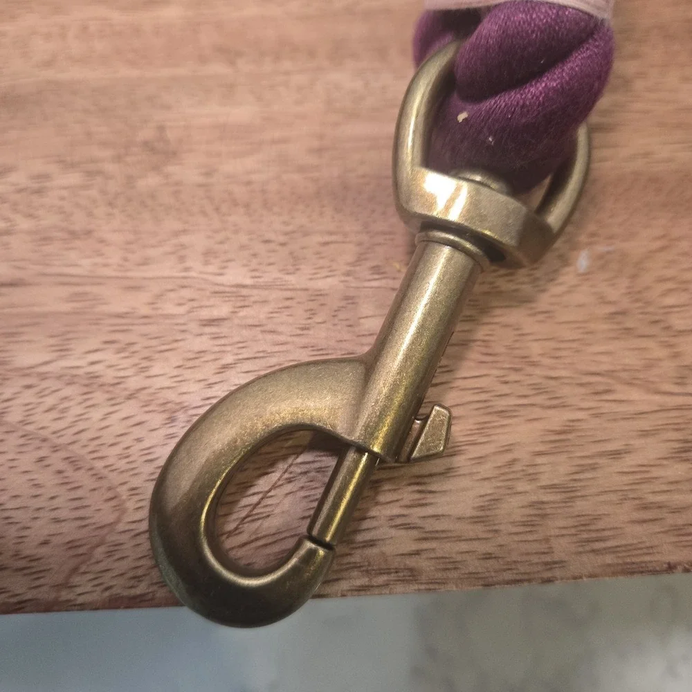 Top Paw Explorer Collection Rope‎ Dog Leash with Wooden Handle 4ft NWT Purple